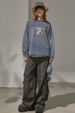Lazy Vintage Style Pullover Top