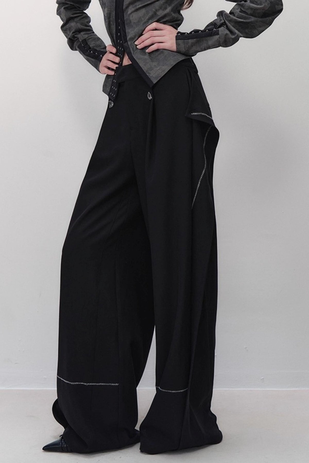 Lazy Wind Wide-leg Pants