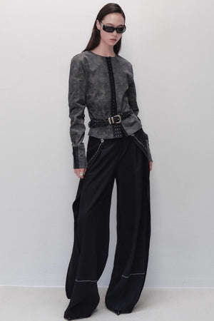 Lazy Wind Wide-leg Pants
