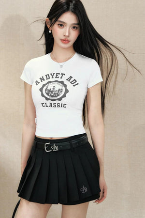 Leather Circle Buckle Belt