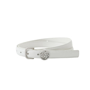 Leather Circle Buckle Belt
