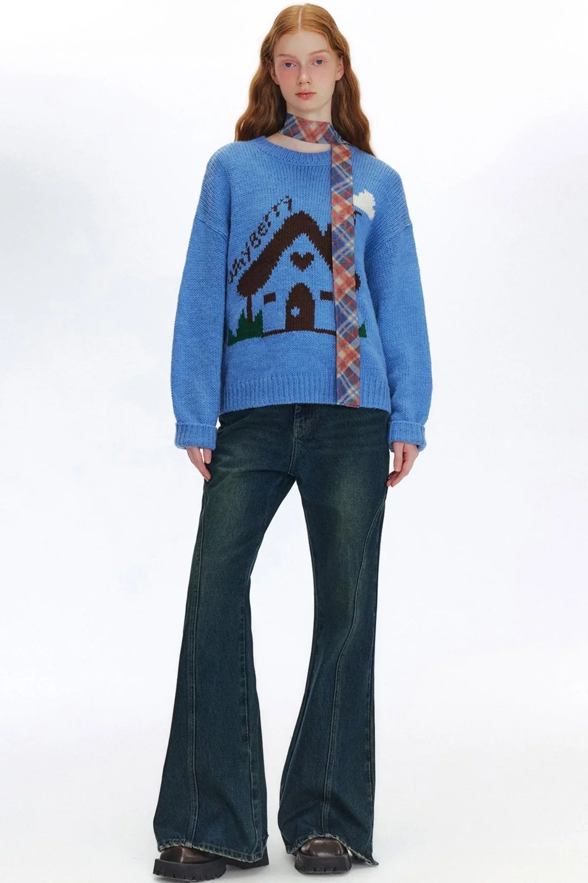 Leg Essence Cheats Flared Denim Pants
