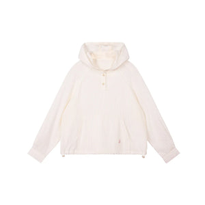 Leisure Striped Hoodie Top