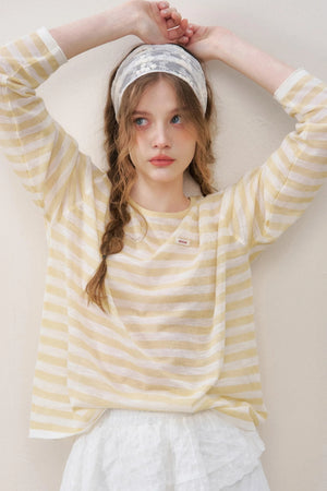 Lemon Stripe Blouse