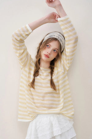 Lemon Stripe Blouse