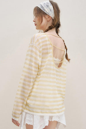 Lemon Stripe Blouse