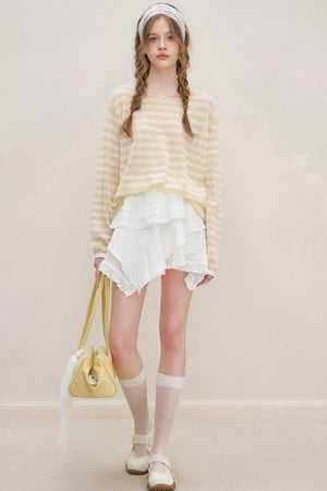 Lemon Stripe Blouse