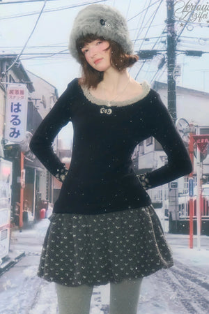 Leopard Print Knitted Sweater
