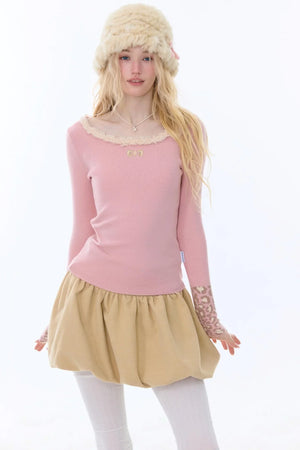 Leopard Print Knitted Sweater
