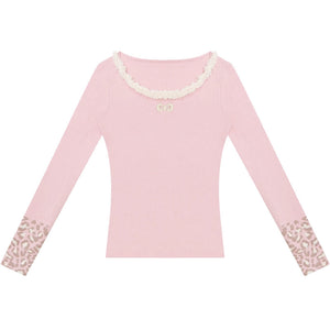 Leopard Print Knitted Sweater
