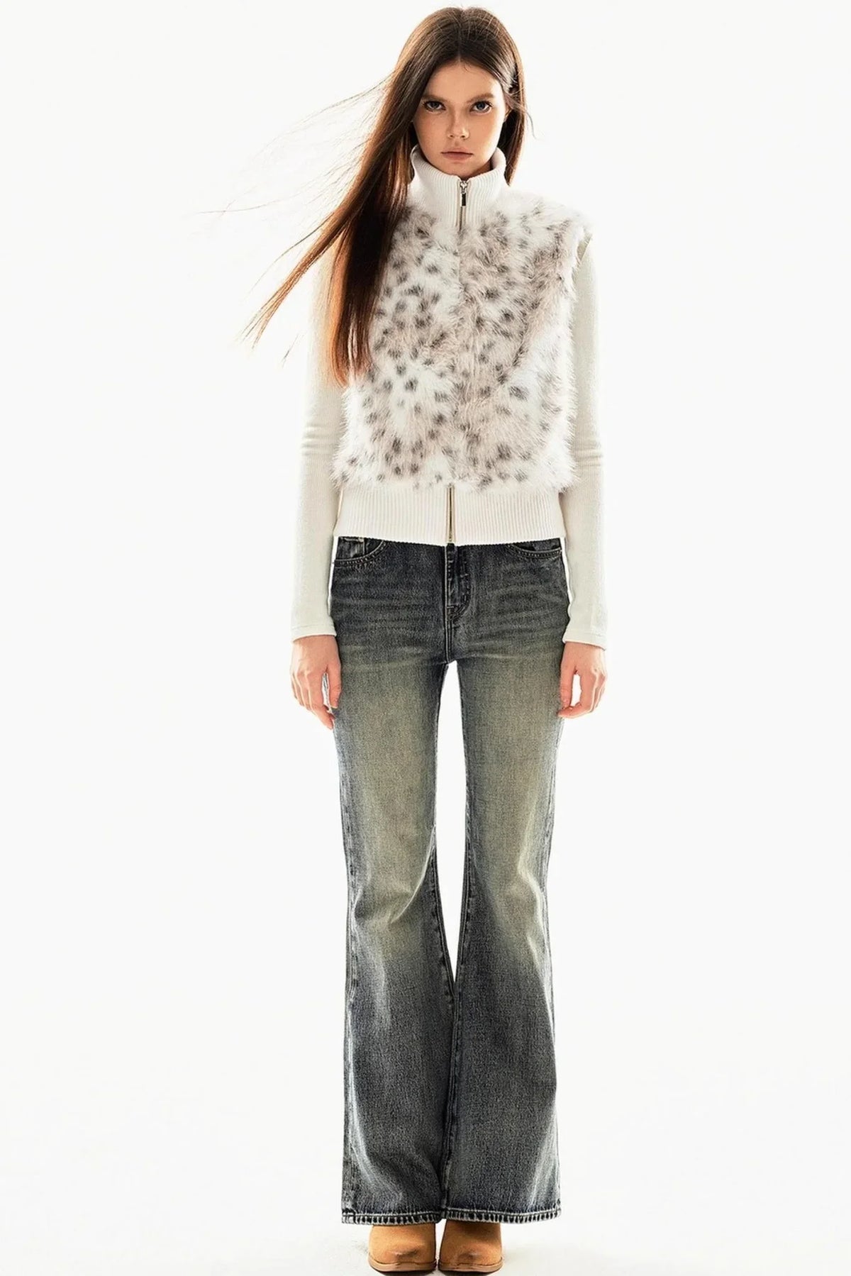 Leopard Print Patchwork Jacket