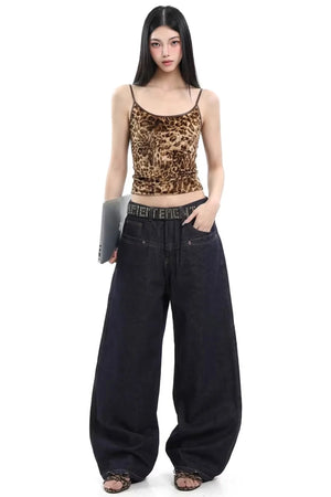 Leopard Print Velvet Camisole