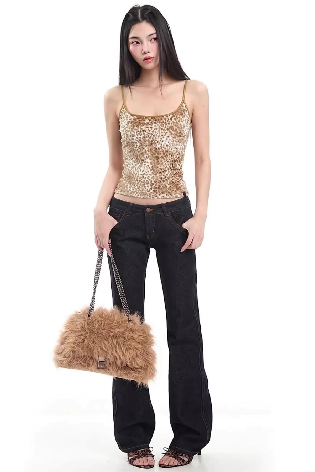 Leopard Print Velvet Camisole