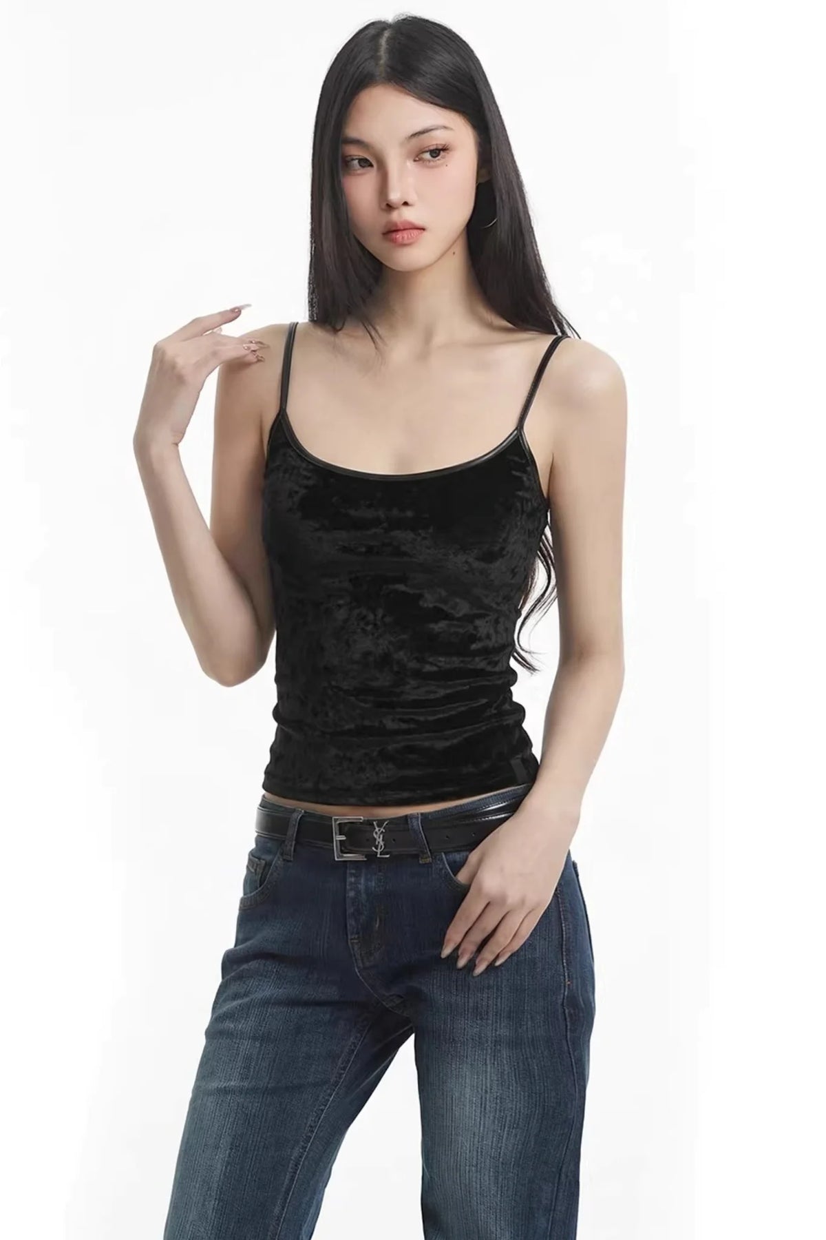 Leopard Print Velvet Camisole