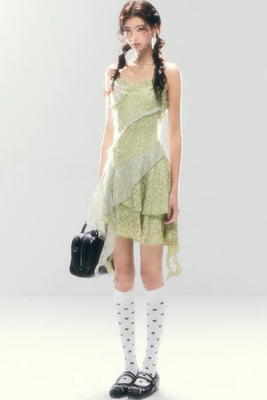 Leopard Sequin Slip Dress