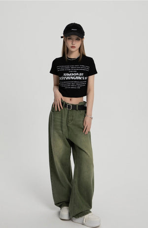 Lettry gradient denim