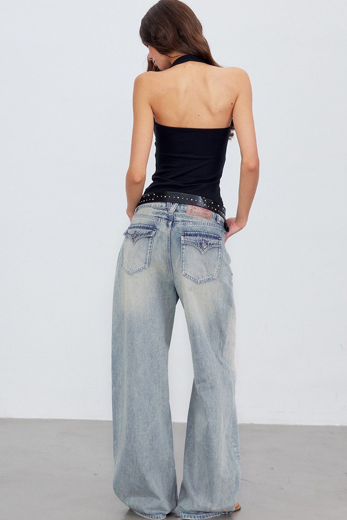 Light Blue Gradient Denim Pants