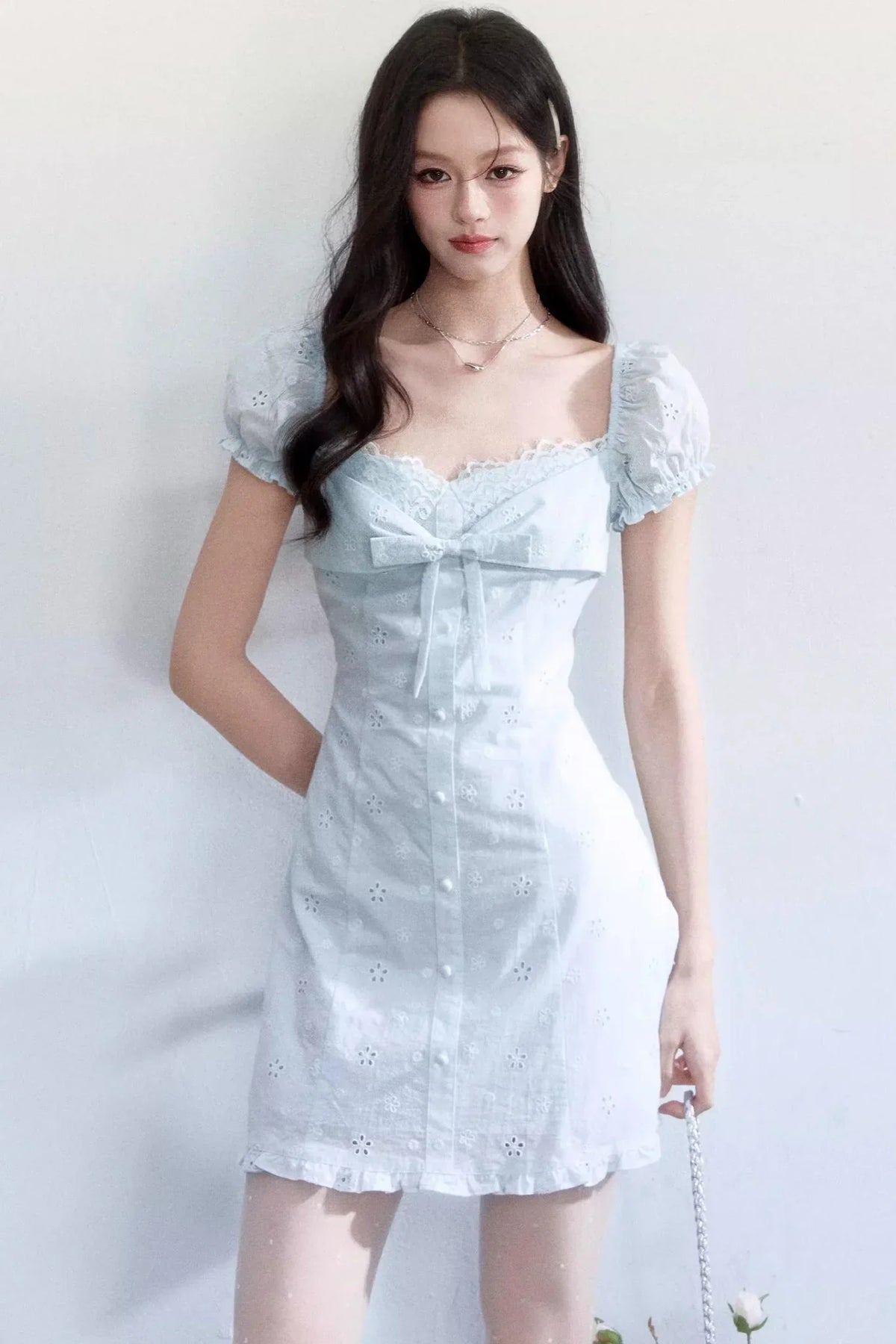 Light Blue Lace Dress