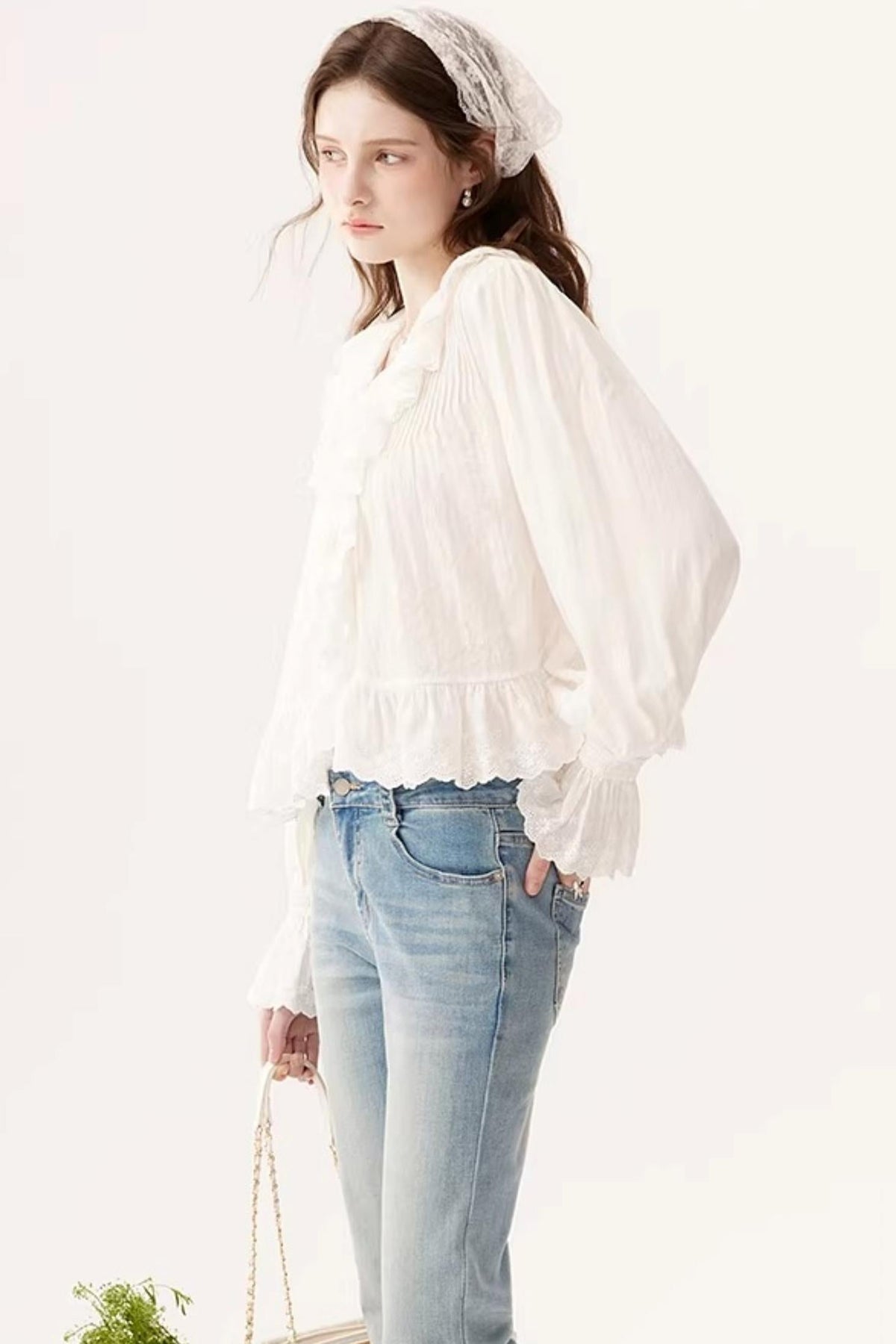Light Blue Stretchy Denim Pants