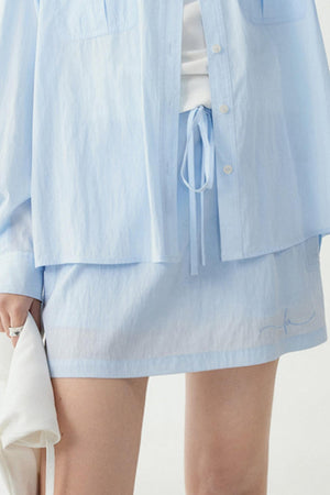 Light Embroidered Blouse Set-Up