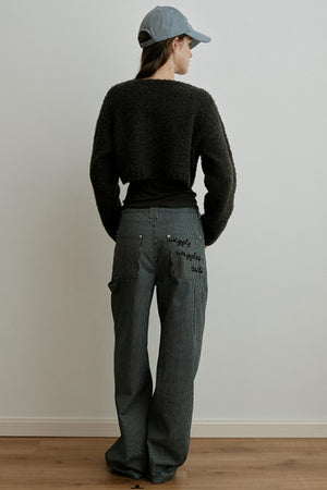 Light Luxury Wool Jacquard Top