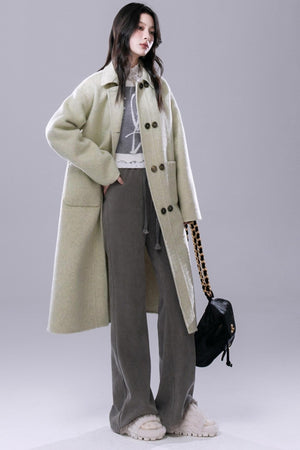 Light Mist Grey Tasseled Flared Trousers