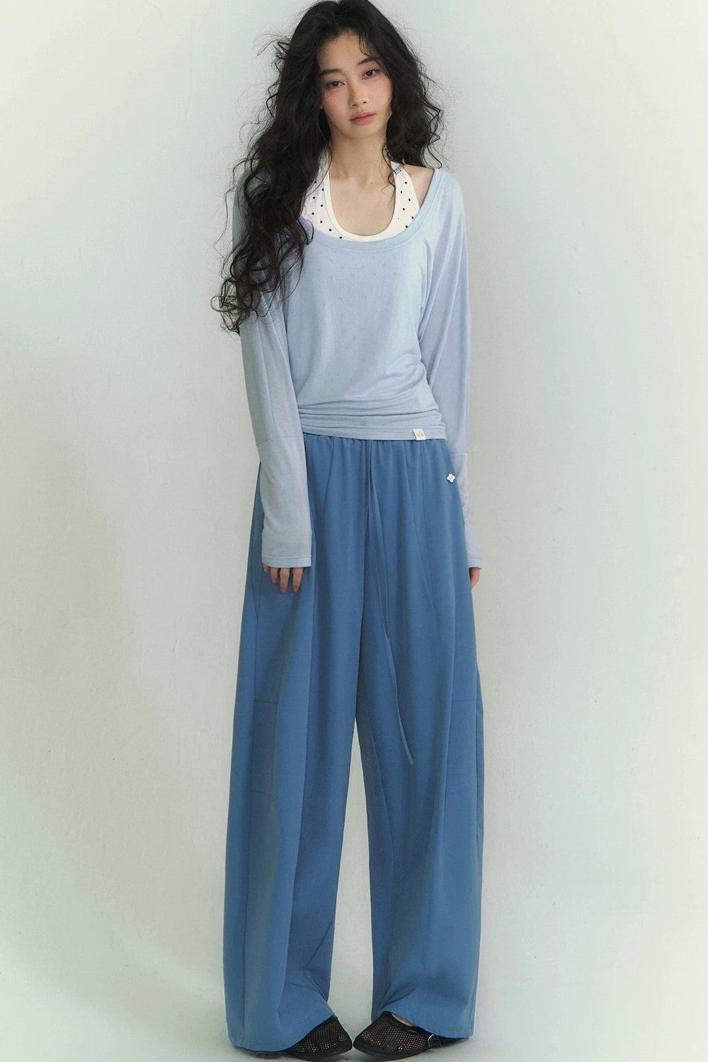 Light Oxygen Wide-Leg Scimitar Pants