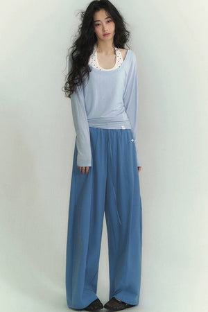 Light Oxygen Wide-Leg Scimitar Pants