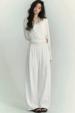 Light Oxygen Wide-Leg Scimitar Pants