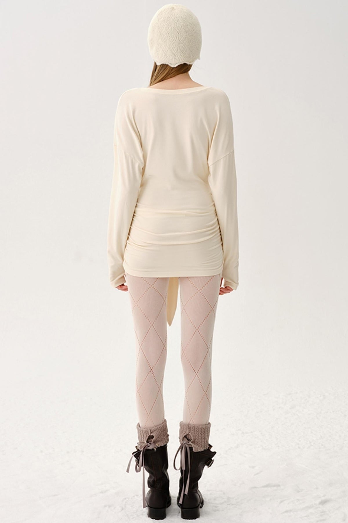 Light Rayon Pleated Long Top
