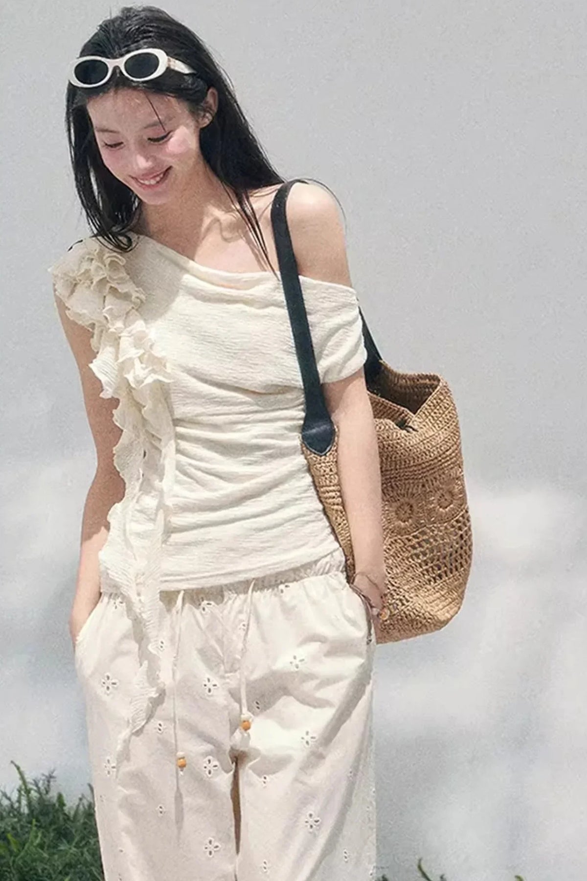 Light Whisper Ruffled Blouse