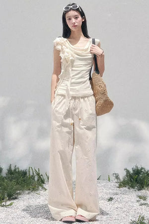 Light Whisper Ruffled Blouse