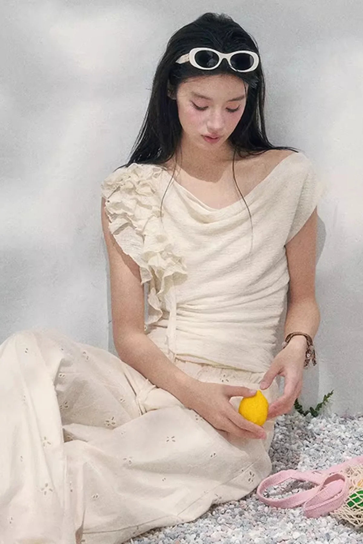 Light Whisper Ruffled Blouse