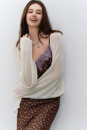 Lightweight Acetate Shawl Cardigan