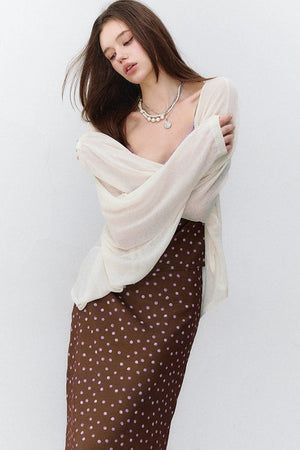Lightweight Acetate Shawl Cardigan