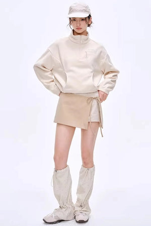 Lightweight Half-Zip Sweatshirt Jacket
