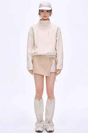 Lightweight Half-Zip Sweatshirt Jacket