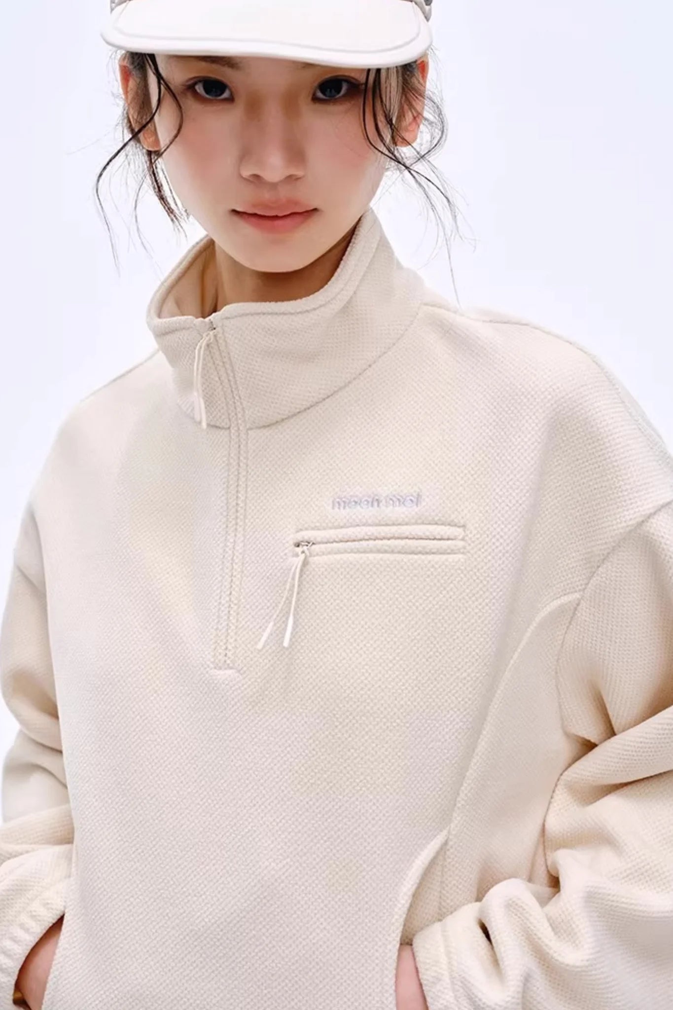 Lightweight Half-Zip Sweatshirt Jacket