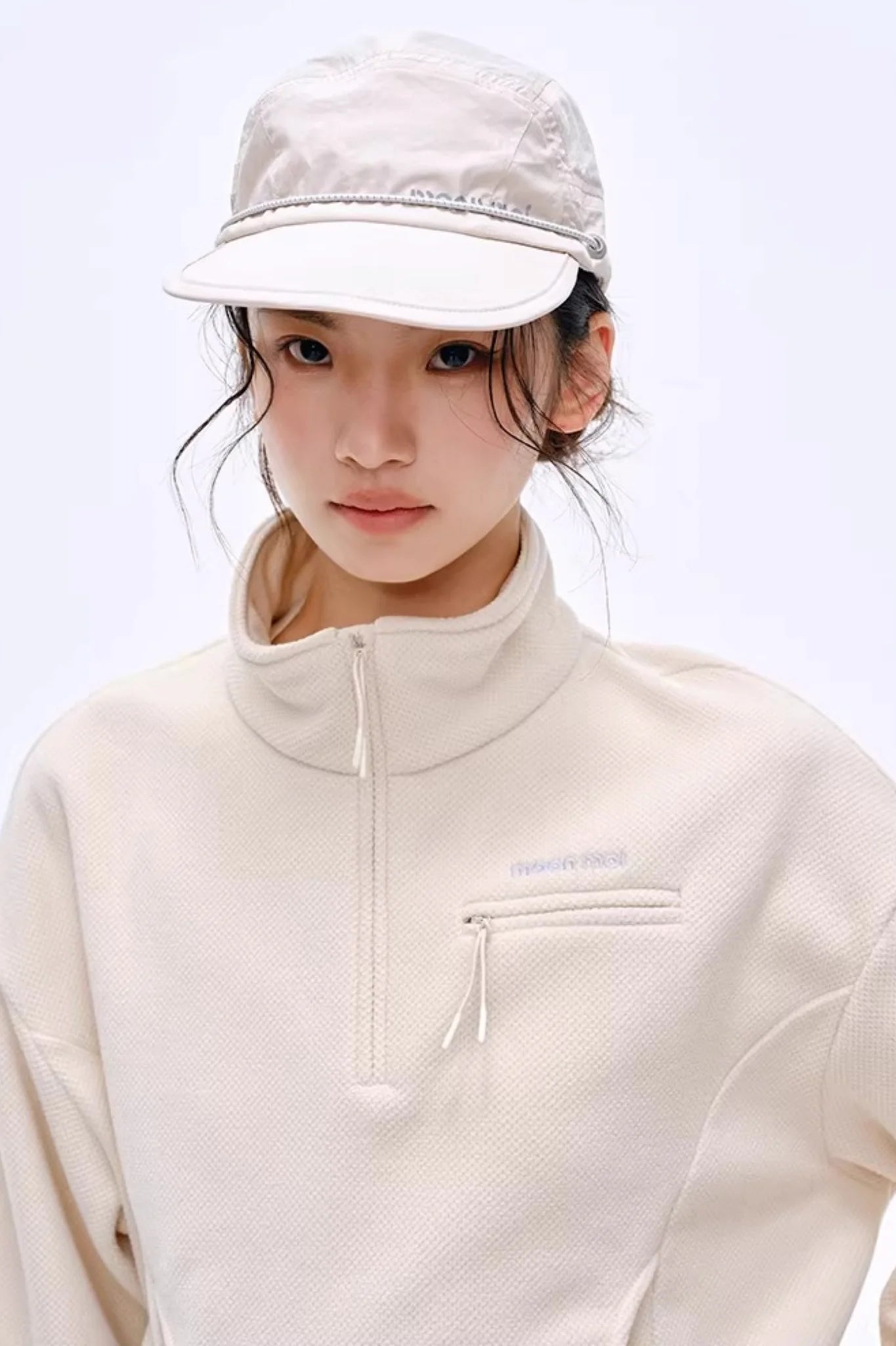 Lightweight Half-Zip Sweatshirt Jacket