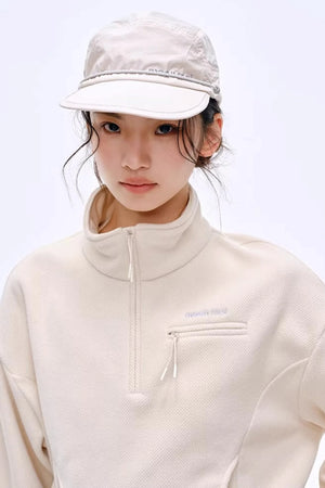 Lightweight Half-Zip Sweatshirt Jacket