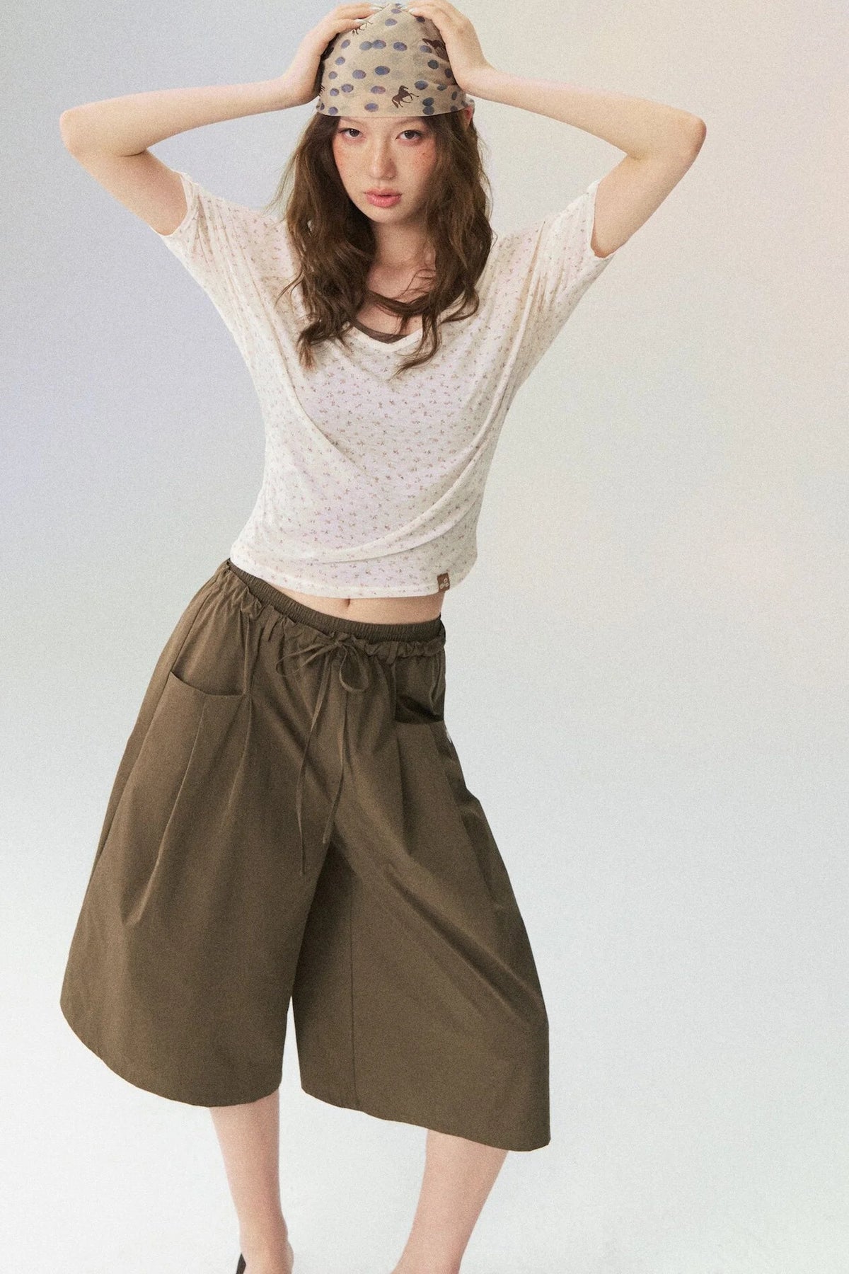 Lightweight Layered Mid-Sleeve T-Shirt