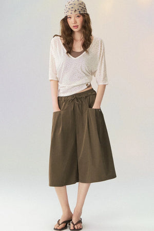 Lightweight Layered Mid-Sleeve T-Shirt