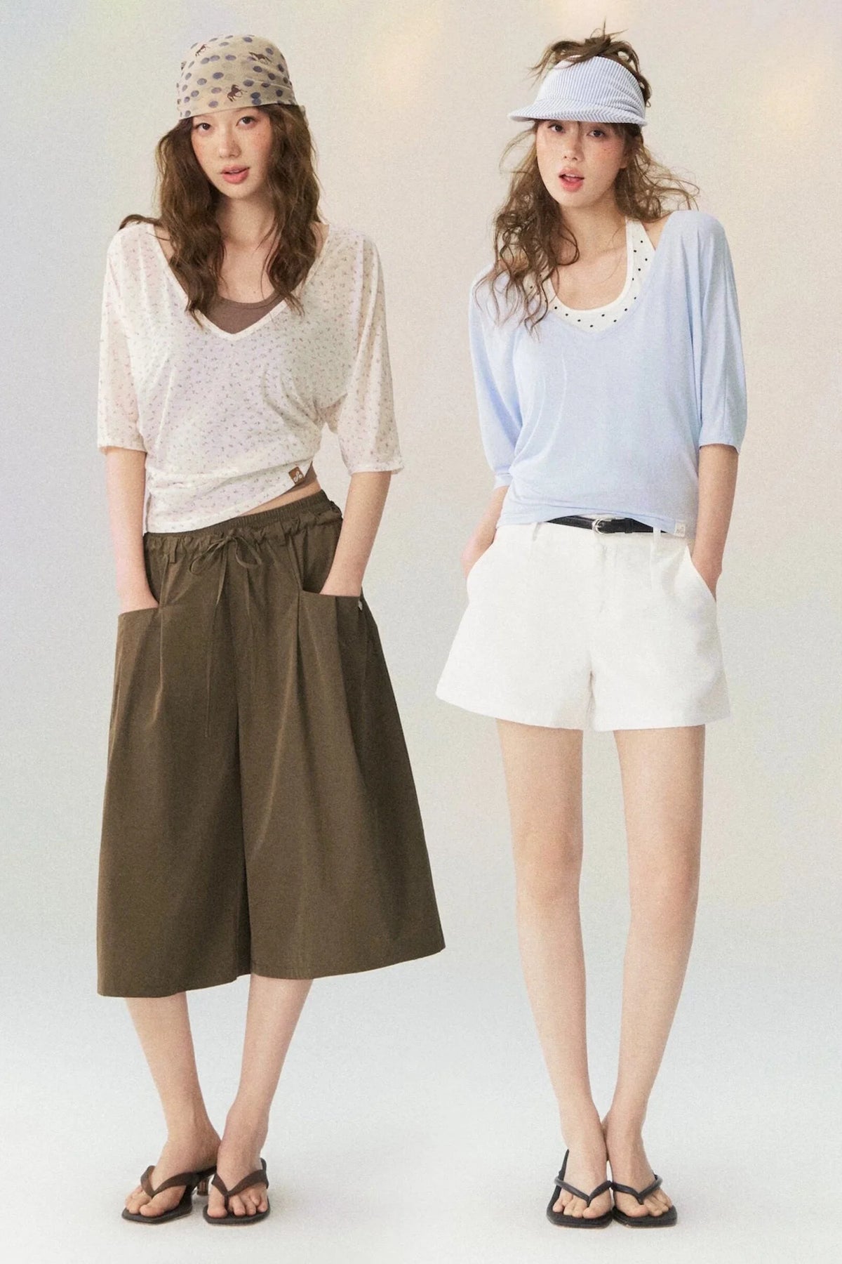 Lightweight Layered Mid-Sleeve T-Shirt