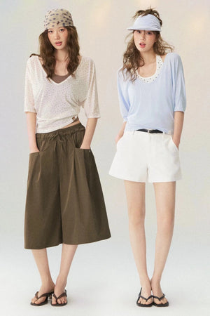 Lightweight Layered Mid-Sleeve T-Shirt