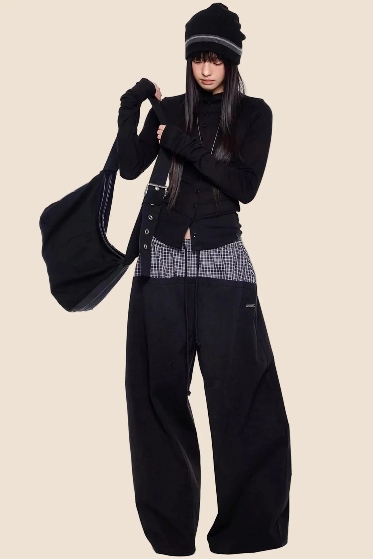 Lightweight Pleated Long-Sleeve T-Shirt
