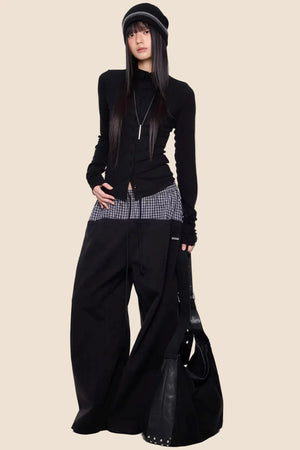 Lightweight Pleated Long-Sleeve T-Shirt