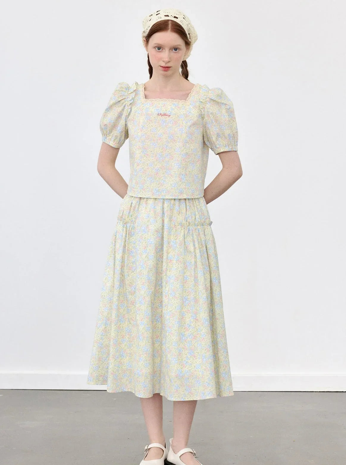 Lilia Garden Puff Sleeve Top