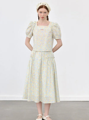 Lilia Garden Puff Sleeve Top