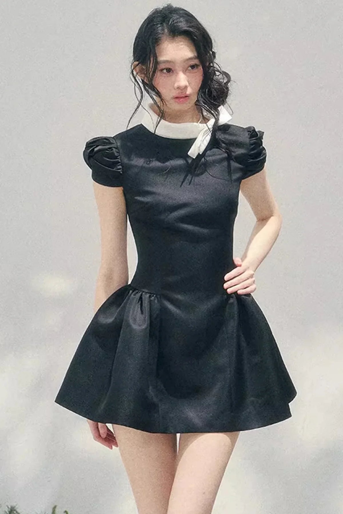Lilian Ball Puff Sleeve Dress