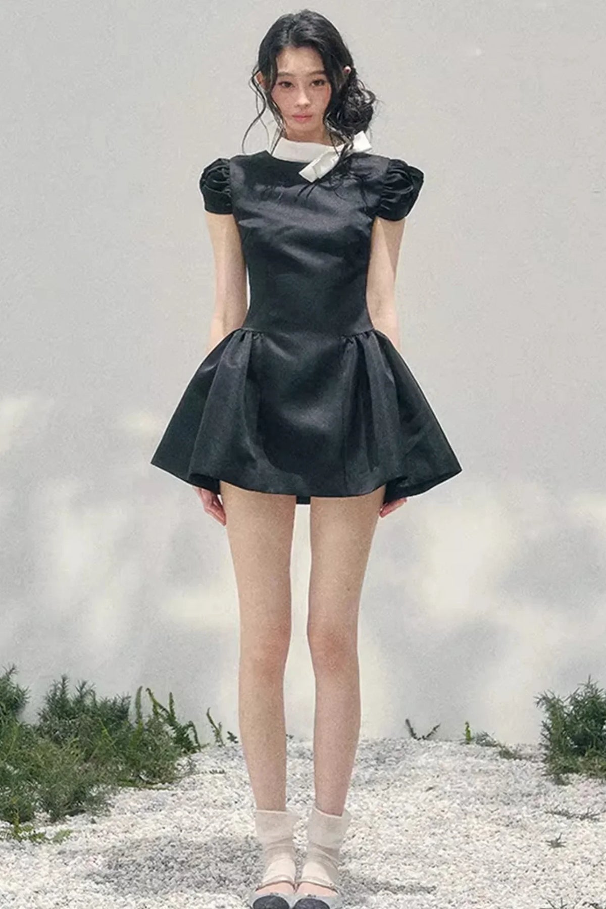 Lilian Ball Puff Sleeve Dress